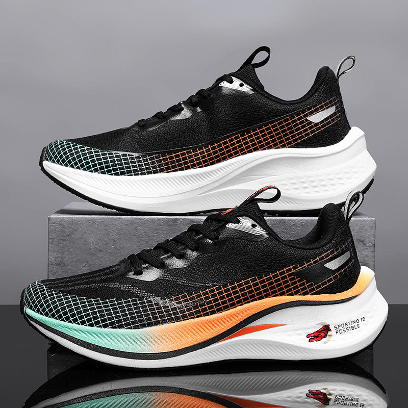Damen Hochdämpfende Laufsneaker mit atmungsaktivem Obermaterial und rutschfester Sohle EB