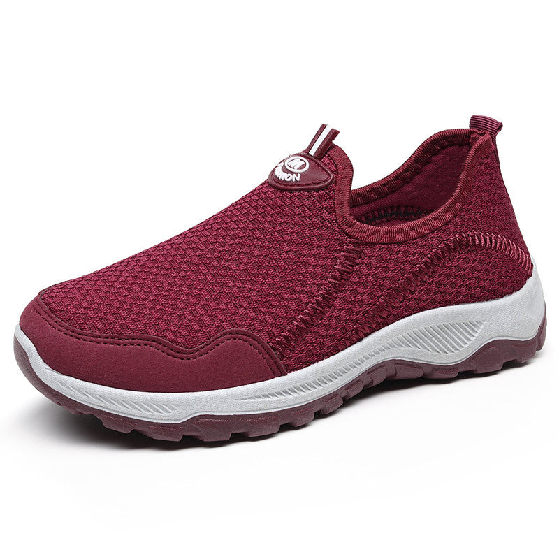 Damen Komfortable Mesh Slip-On Sneakers mit flexibler Laufsohle EB