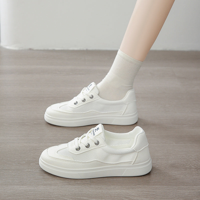 Damen bequeme Sneakers mit atmungsaktiver Netzoberfläche und sportlicher Sohle EB