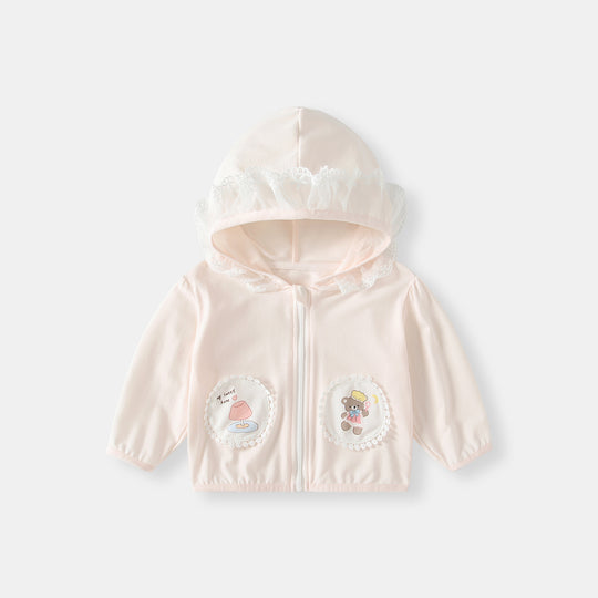 Unisex nan leichte Kapuzen-Sonnenschutz-Windjacke mit elastischen Bündchen EB