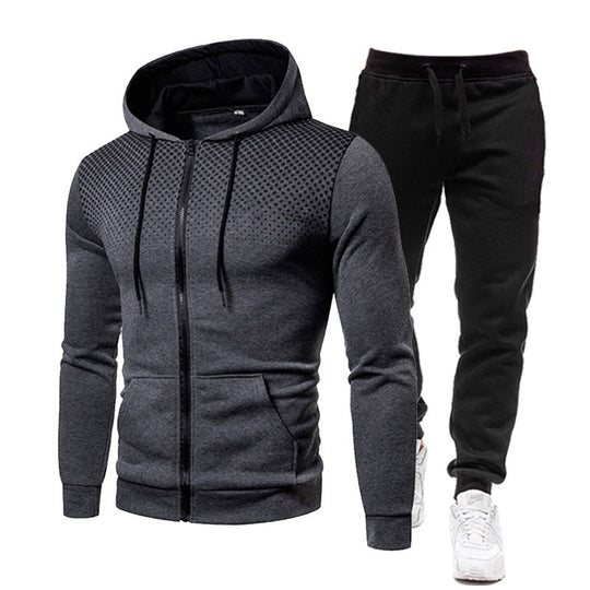 Herren Hoodie- und Jogginghose Set mit atmungsaktivem Design EB