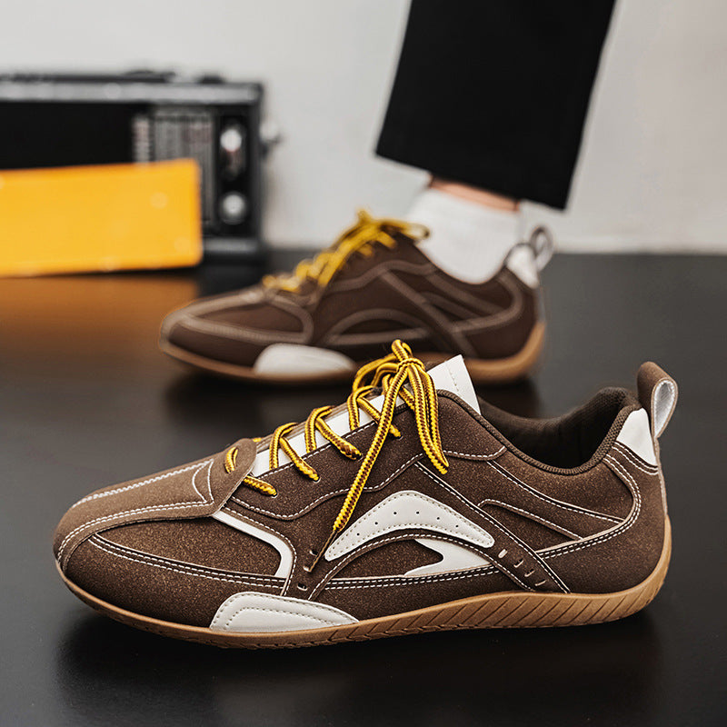 Unisex leichte Wildlederoptik Sneaker mit gepolstertem Komfortfußbett und griffiger Gumsohle EB