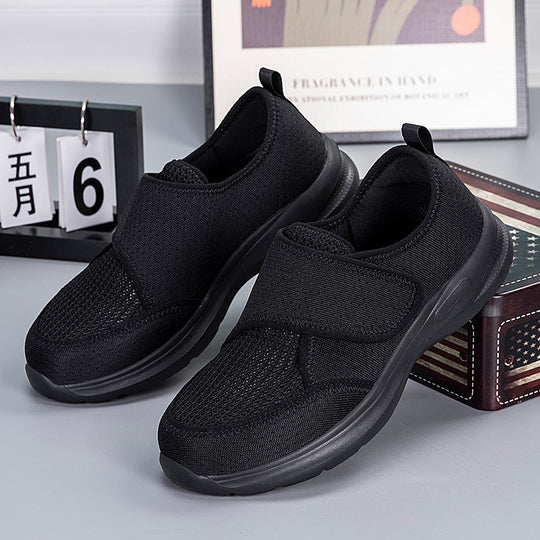 Damen Bequeme und atmungsaktive Fitness-Sneaker mit elastischem Riemen EB