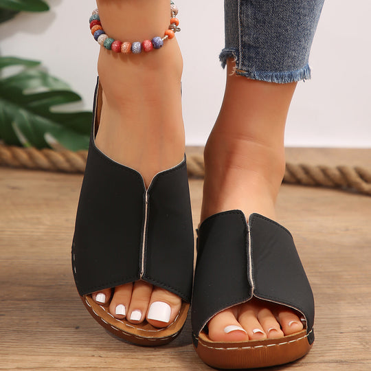 Damen Komfort Sandalen mit elegantem Riemendesign EB