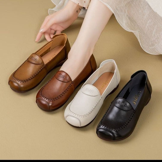 Damen elegante Lederschuhe mit bequemer Passform und modischem Design EB