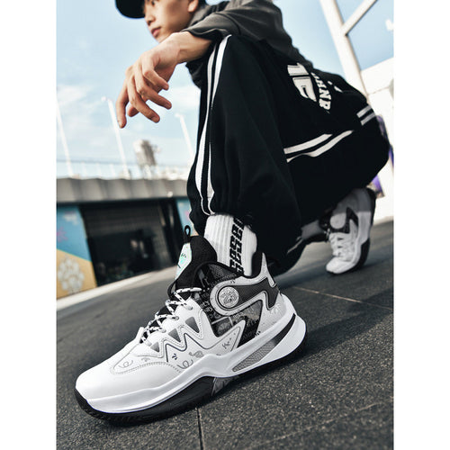 Damen Sportliche High-Top Basketball-Sneaker mit atmungsaktiver Mesh-Oberfläche und dämpfendem Fußbett EB