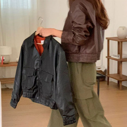 Damen Praktische und modische Kurzjacke EB