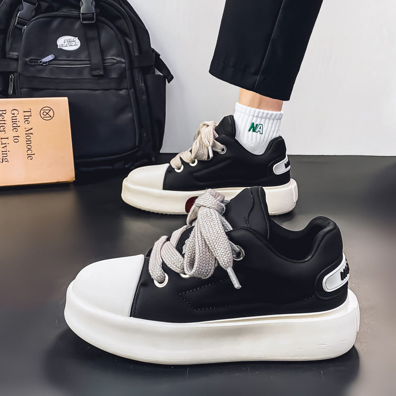 Damen Sneaker mit dicker Laufsohle und modischem Obermaterial EB
