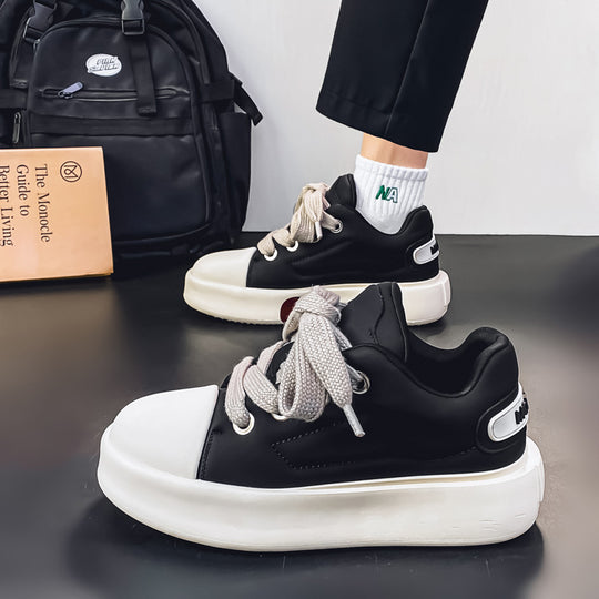 Damen Sneaker mit dicker Laufsohle und modischem Obermaterial EB