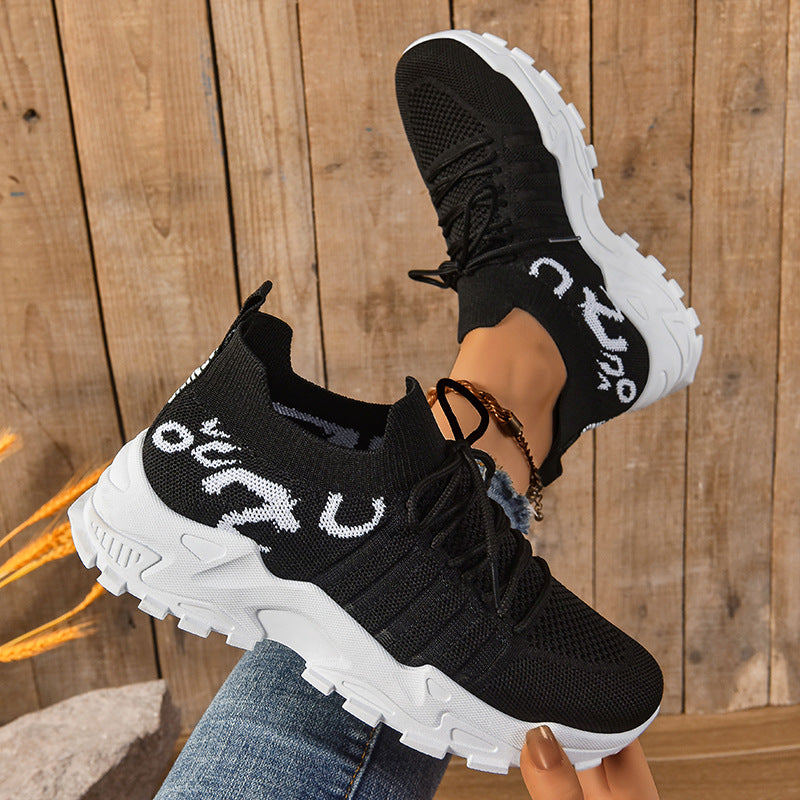 Damen Sportliche und atmungsaktive Laufschuhe mit innovativer Stricktechnologie EB