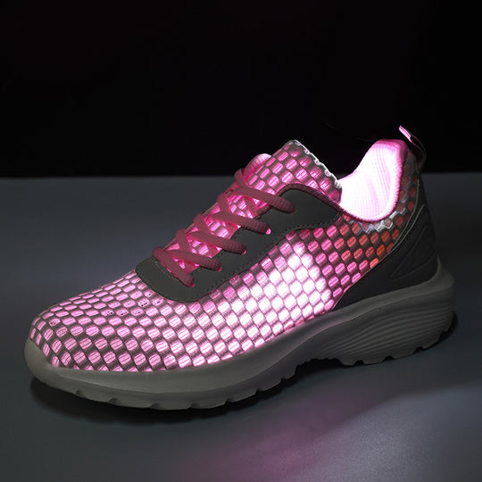 Damen nan leichte dreidimensionale Mesh-Walking-Sneaker mit viskoelastischem Fußbett und haftstarker Profilsohle EB