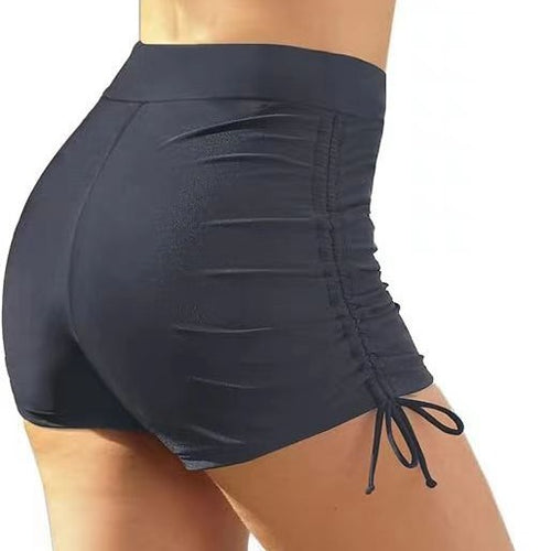 Damen Figurschmeichelnde Badeshorts mit Raffung und Seitenschnürung EB