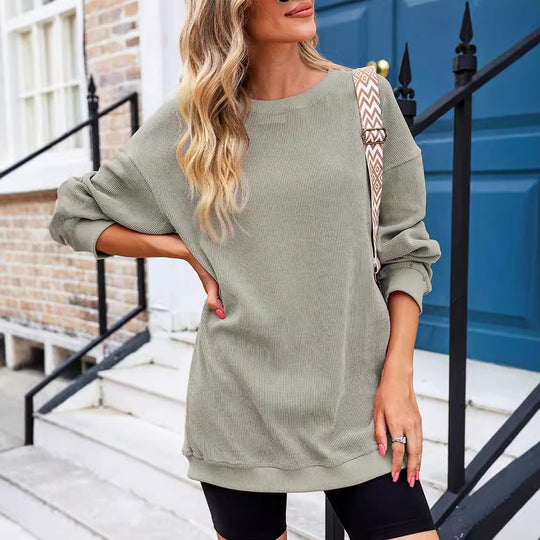 Damen lässiger Strickpullover im Oversized-Schnitt EB