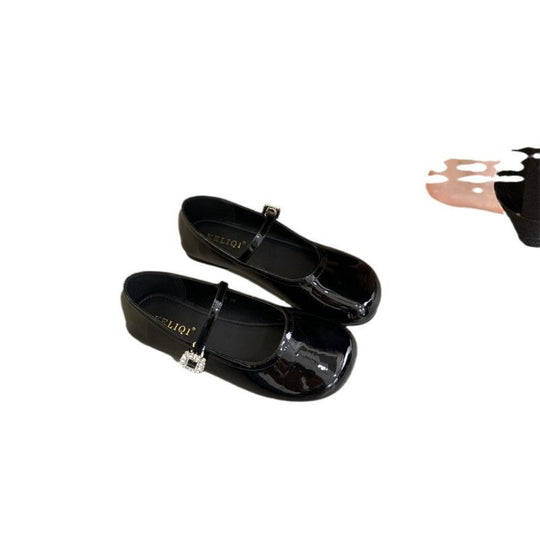 Damen Ballerinas mit eleganter Riemchenverzierung und funkelndem Schmuckdetail EB