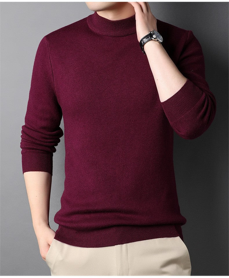 Herren Feinstrickpullover mit Rollkragen und soften Materialien EB