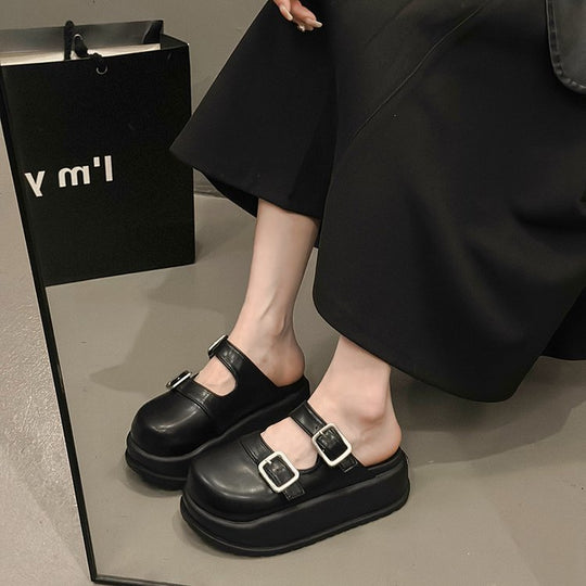Damen praktische Clogs mit verstellbaren Riemen und rutschfester Sohle EB