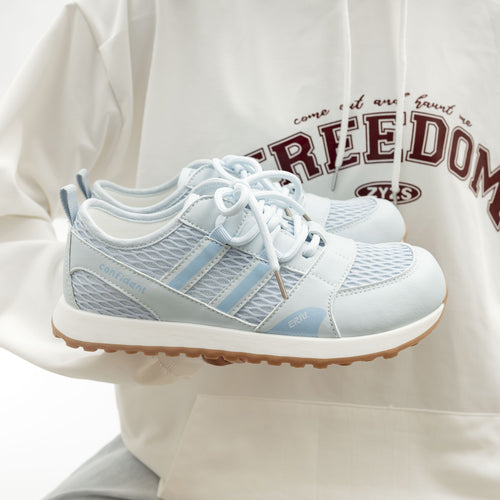 Damen Sportliche Mesh-Sneakers mit rutschfester Sohle und atmungsaktiven Einsätzen EB
