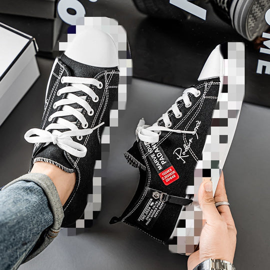 Damen Canvas Sneakers mit elastischem Obermaterial und komfortabler Sohle EB