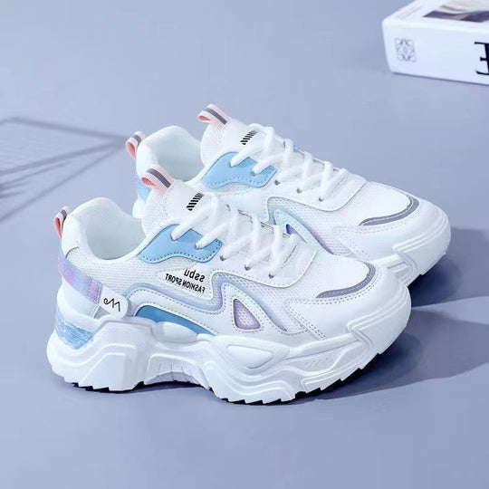 Damen Sportliche Sneakers mit dämpfendem Fußbett und reflektierenden Akzenten EB