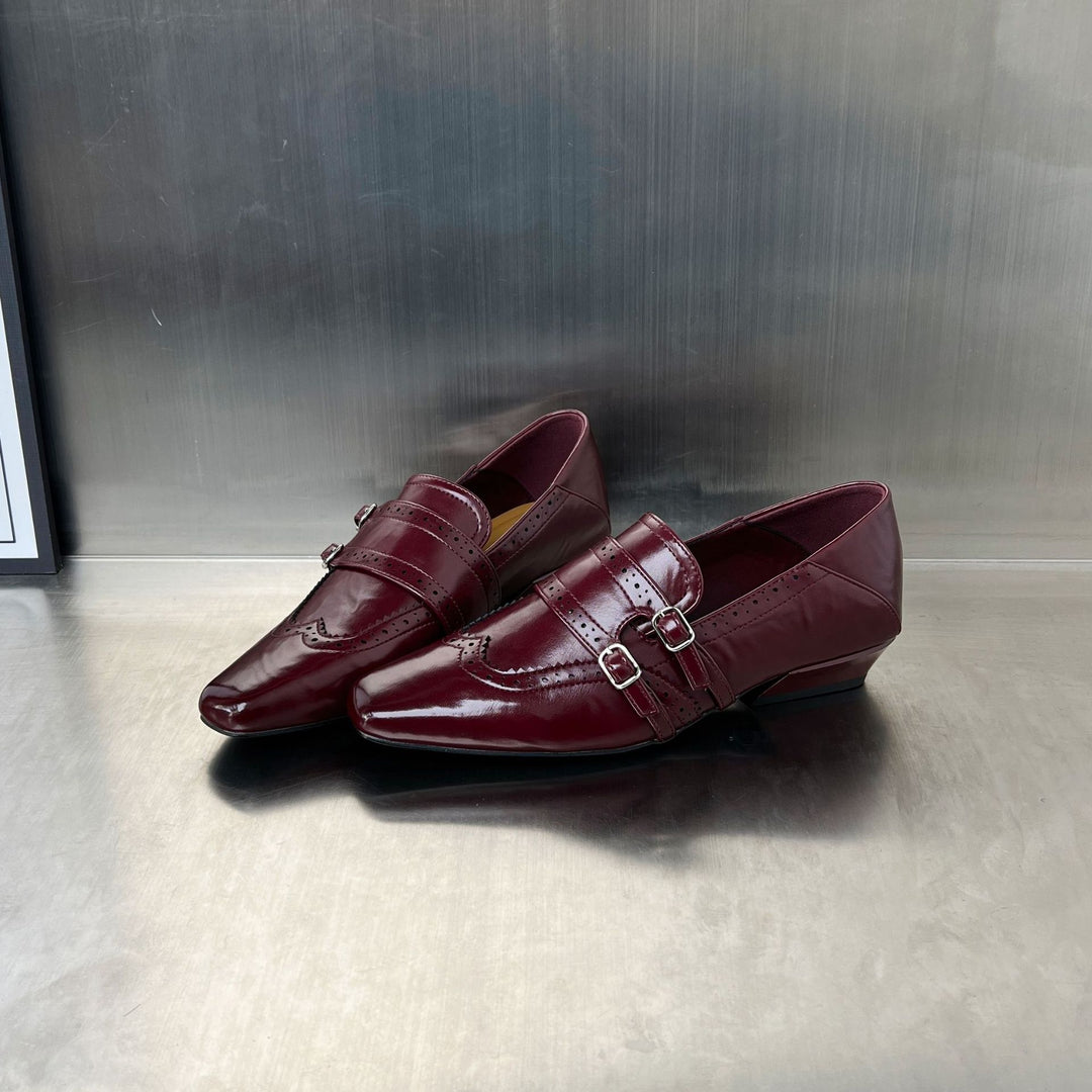 Damen elegante Slipper mit modischen Schnallen EB