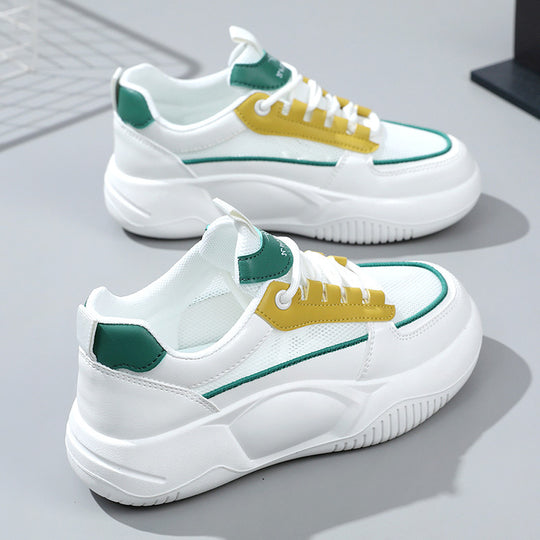 Damen modische Sneakers mit gepolsterter Laufsohle und atmungsaktivem Obermaterial EB