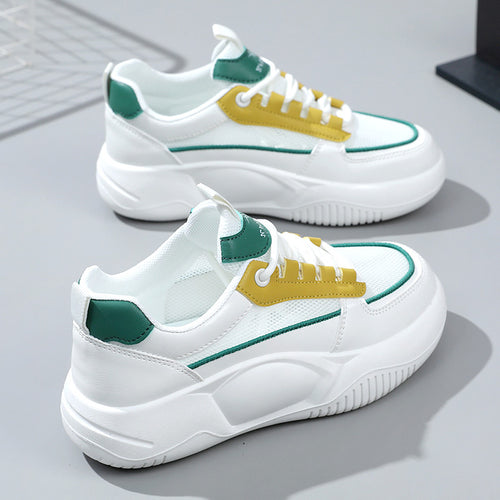 Damen modische Sneakers mit gepolsterter Laufsohle und atmungsaktivem Obermaterial EB