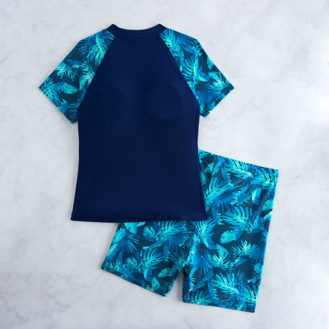 Damen Sportlicher Rashguard mit Shorts EB