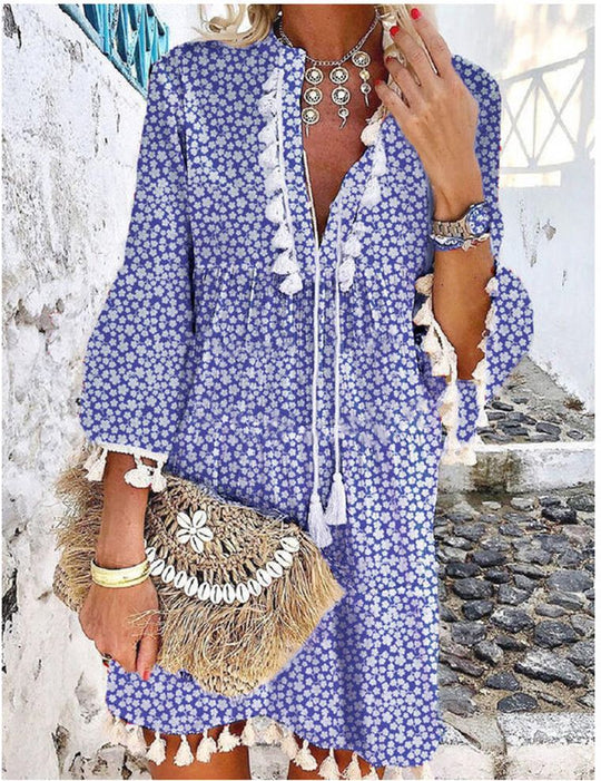 Damen Sommerkleid mit Stickerei EB
