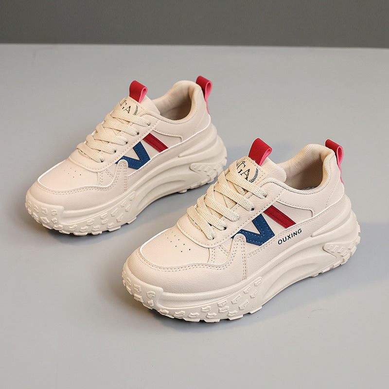 Damen modische Chunky Sneakers mit ergonomischer Dämpfung und strapazierfähigem Obermaterial EB