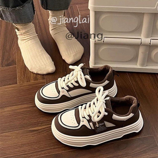 Damen Sportliche Chunky Sneakers mit ergonomischem Sohlenprofil und atmungsaktivem Mesh-Obermaterial EB