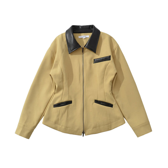 Damen modische kurz geschnittene Jacke mit details EB