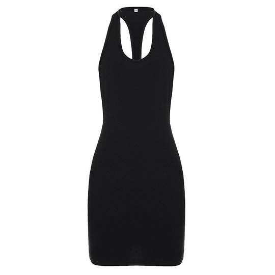 Damen figurbetontes Sportkleid mit Racerback-Design EB