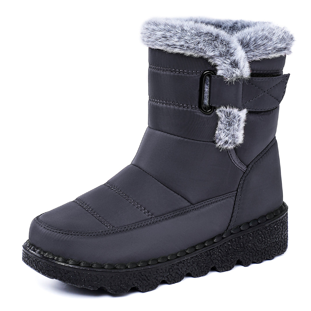 Damen Isolierte Winterstiefel mit weichem Innenfutter und praktischen Schnallen EB