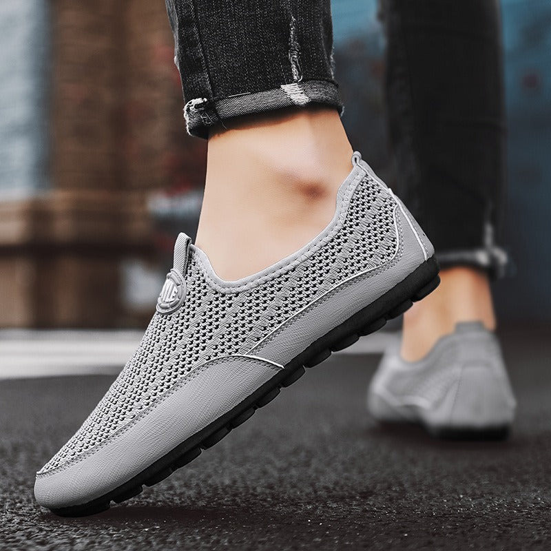Damen Atmungsaktive Slip-On Freizeitschuhe mit flexibel geformtem Fußbett EB