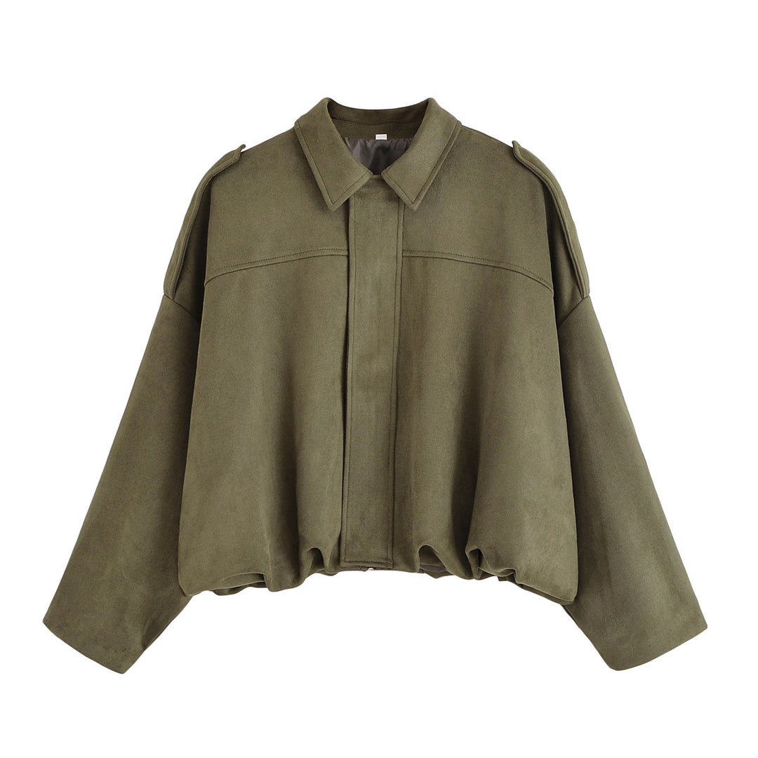 Damen modische Oversized-Jacke im lässigen Look EB