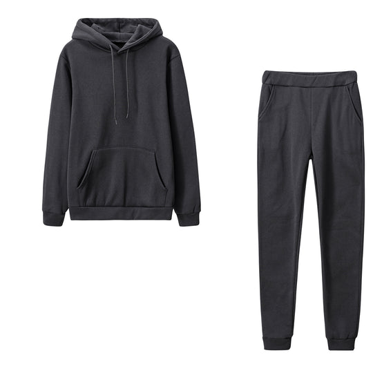 Damen nan Cozy-Loungewear-Set mit oversized Hoodie, Kängurutasche und schmaler Highwaist-Jogginghose EB