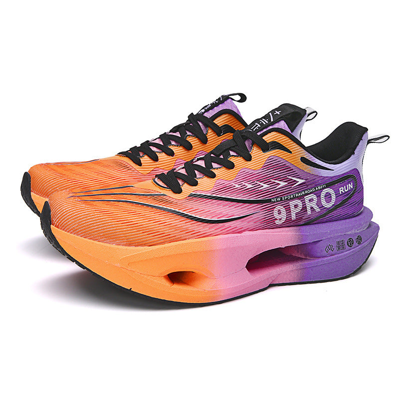 Unisex gedämpfte Wettkampf‑Laufschuhe mit Hohlkern‑Zwischensohle und atmungsaktivem Mesh‑Obermaterial EB