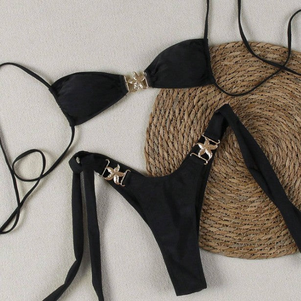 Damen Bikini-Set mit eleganten Schleifen-Details EB