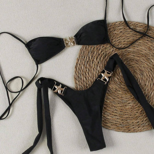 Damen Bikini-Set mit eleganten Schleifen-Details EB