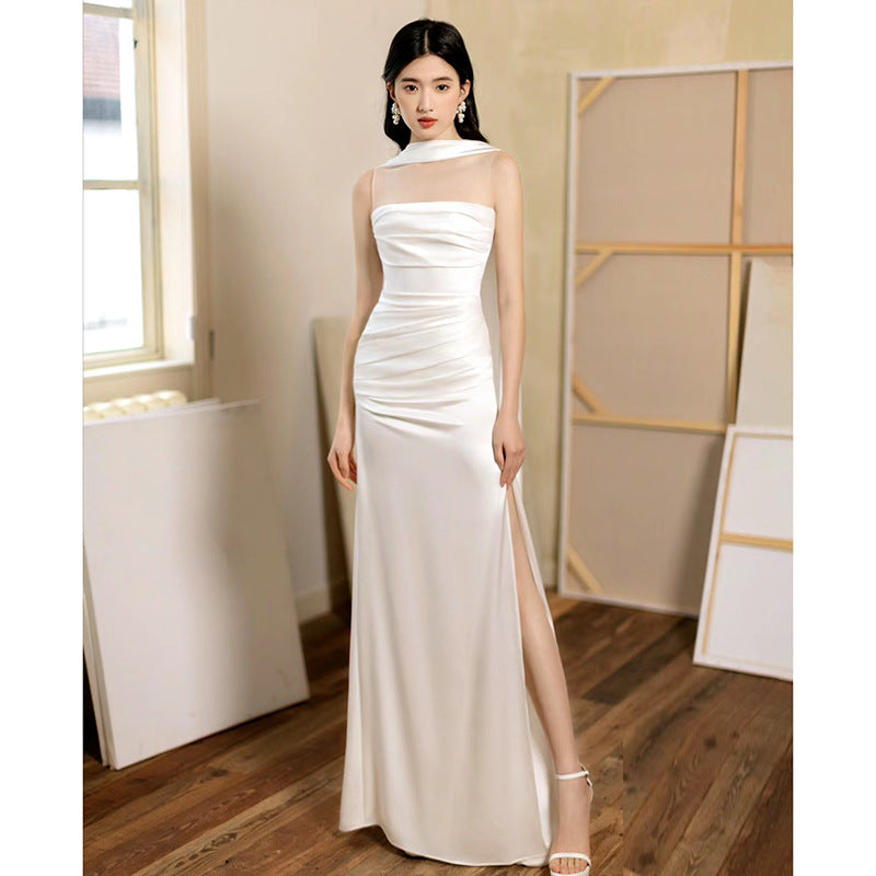 EB | Damen Strapless Maxi Abendkleid figurbetont & elegant