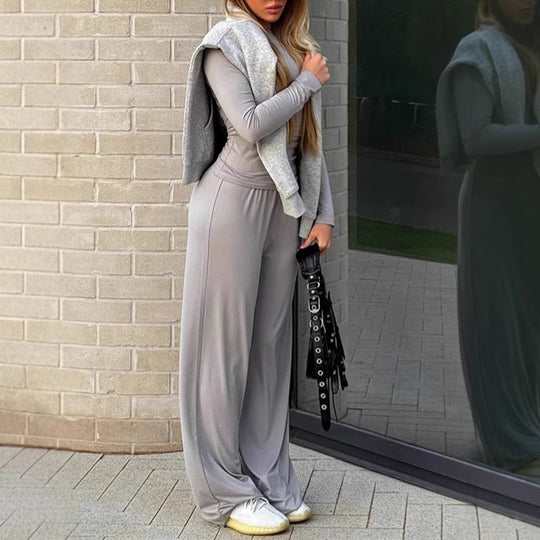 Damen Bequeme und modische Lounge-Wear-Set EB