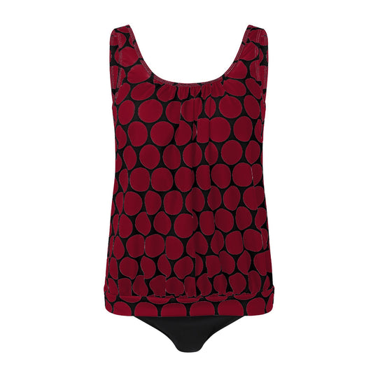 Damen lässiger Tankini mit hoher Taille und elegantem Schnitt EB