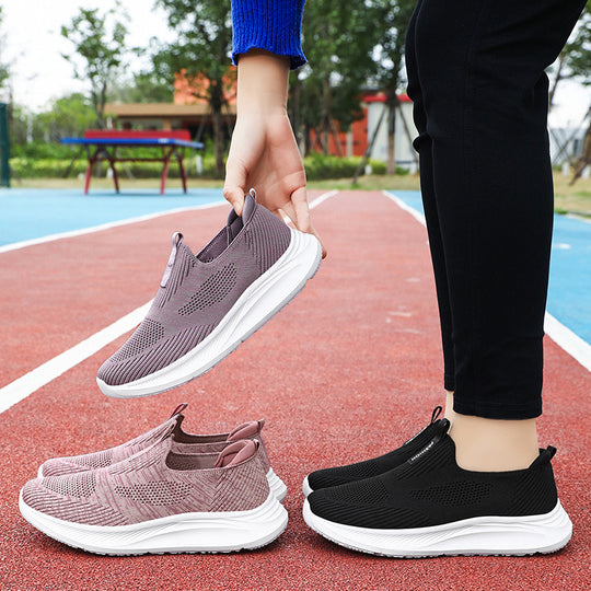 Damen Sportliche Slip-On Sneakers EB