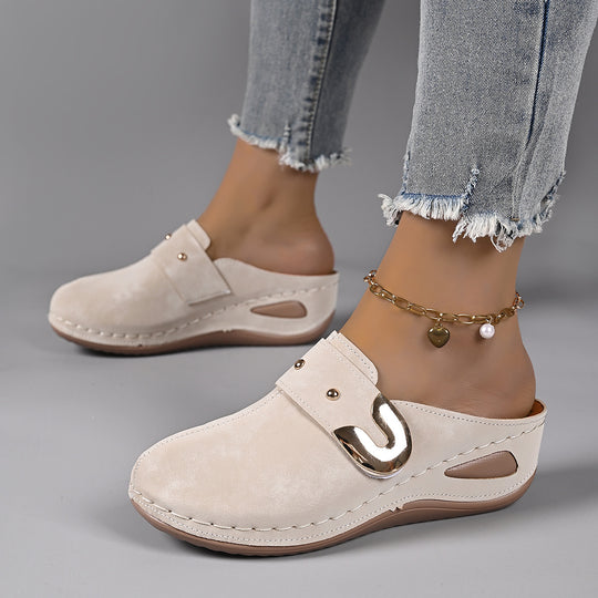 Damen bequeme und modische Clogs mit eleganten Akzenten EB
