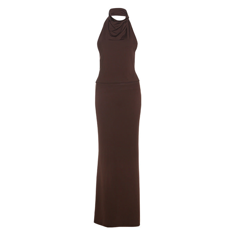 Damen elegantes Wickeloberteil und Rock Set EB