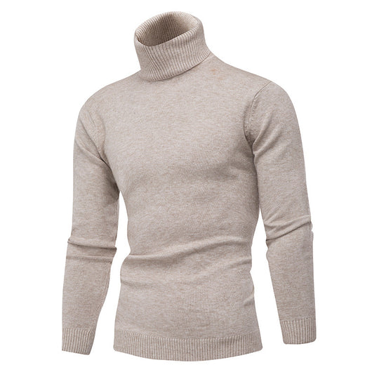 Herren Strickpullover mit hohem Kragen EB