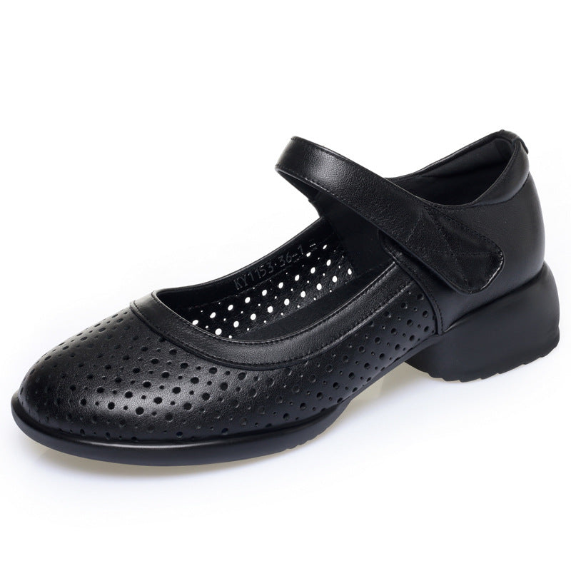 Damen Komfortable und elegante Ballerinas mit verstellbarem Riemen EB