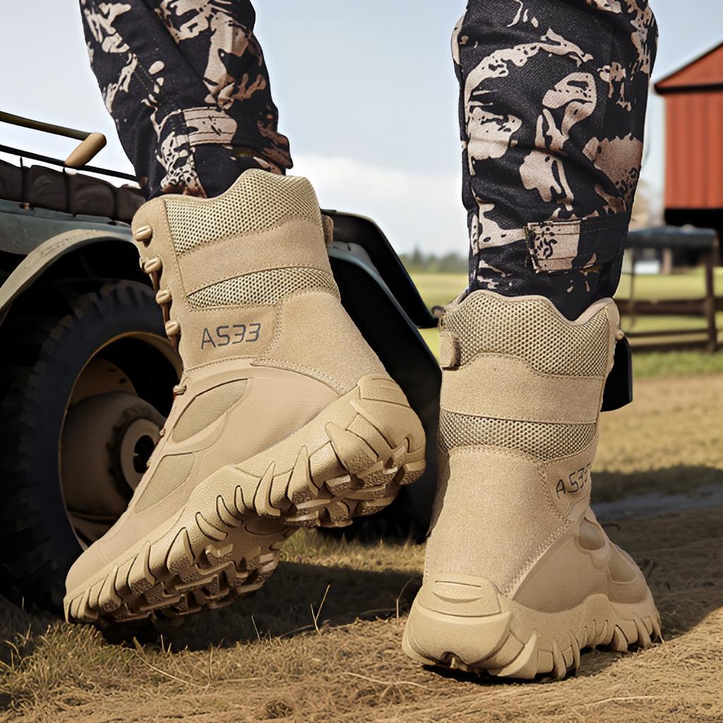 Herren wetterfeste Jagdstiefel mit rutschfester Sohle und atmungsaktiver Oberfläche EB