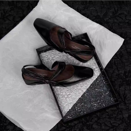 Damen Slingback-Pumps mit elegantem Knöchelriemen und modischem Glanz EB