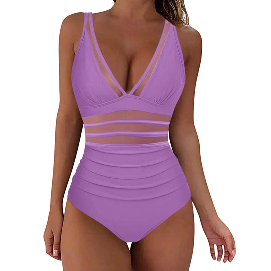 Damen eleganter Badeanzug mit verführerischen Cut-Out-Details EB